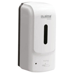 Дозатор для жидкого антисептика LAIMA PROFESSIONAL SUPER, СЕНСОРНЫЙ, 1 л, белый, ABS-пластик, 609503