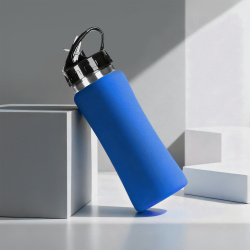 Бутылка для воды «Bottle C1», soft touch, 600 мл, Цвет синий