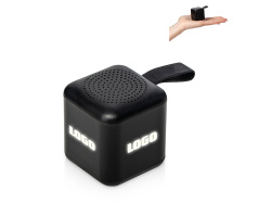 Портативная колонка TWS с подсветкой лого «Tiny», 3 Вт, Цвет черный