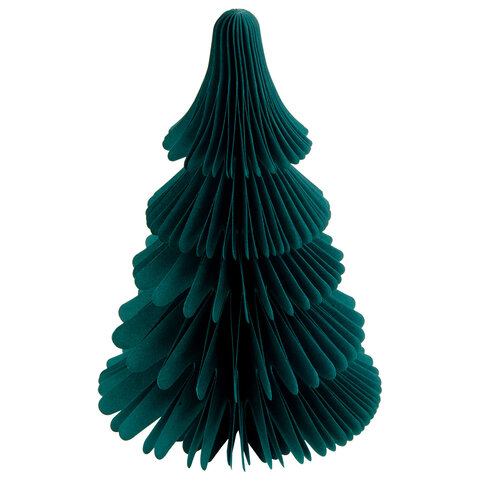 Украшение новогоднее интерьерное из бумаги, "Елочка", 20 см, изумрудный цвет, ЗОЛОТАЯ СКАЗКА, 592600