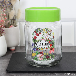 Банка 650 мл Пряные травы / 00823-00824 /уп 18/ ПРОМО АКЦИЯ