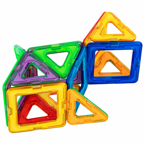Магнитный конструктор MAGNETIC BLOCKS, 20 магнитных деталей, BRAUBERG KIDS, код 1С, 665718