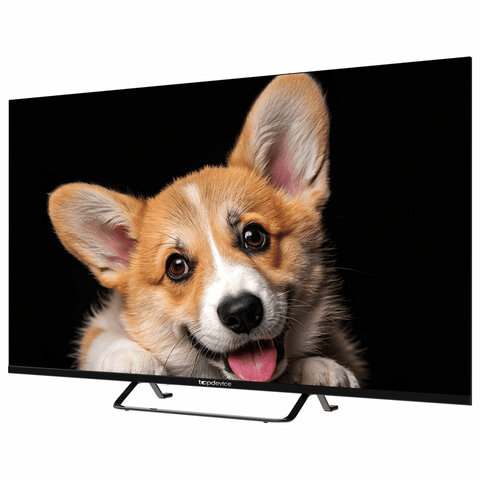 Телевизор TOPDEVICE TDTV43CS03U_BK, 43'' (109 см), 3840x2160, 4K, 16:9, YaOS, Wi-Fi, Bluetooth, черный