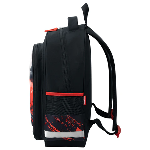 Рюкзак ПИФАГОР SCHOOL, 1 отделение, 3 кармана, "Revving car", 38x28х14 см, 274439