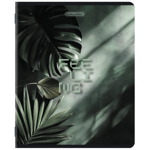 Тетради ДЭК А5 48 л. КОМПЛЕКТ 5 шт. BRAUBERG скоба, клетка, матовая ламинация, TROPICAL, 404956