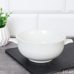 Супница-бульонница 310 мл с ручками / MN-145 /уп 48/