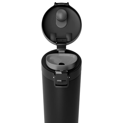 Термокружка 380 мл JOYLUX (ДЖОЙЛЮКС) CLASSIC, нержавеющая сталь SUS304, черный матовый, 700270