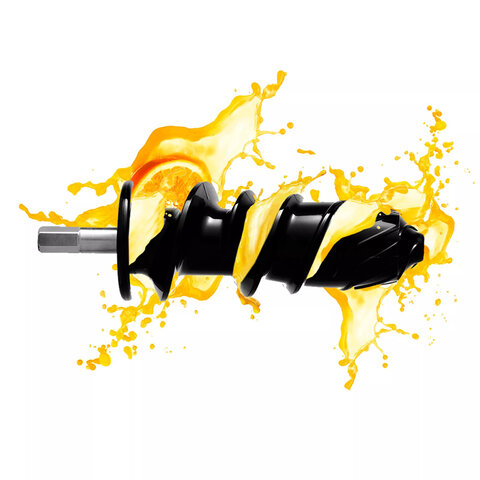 Соковыжималка шнековая KITFORT KT-1111-1, 150 Вт, функция реверс, контейнер для сока 0,6 л, черная, КТ-1111-1