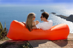 ХИТ СЕЗОНА! Надувной диван (Ламзак) 180 Х 70см Оранжевый (без кармашков)