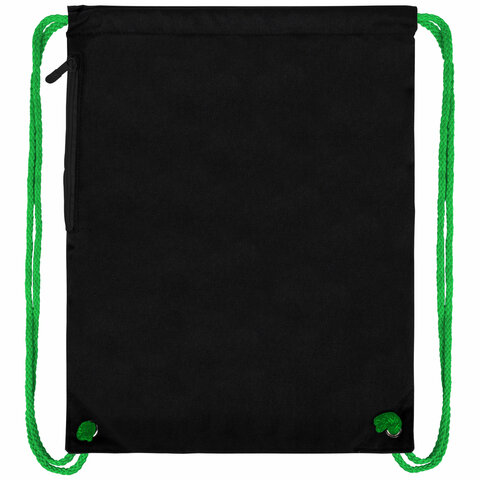 Мешок для обуви BRAUBERG PREMIUM, карман, подкладка, светоотражайка, 43х33 см, "Digital spider", 273444