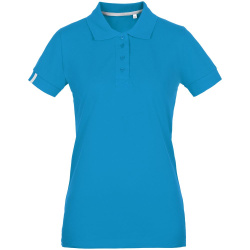 Рубашка поло женская Virma Premium Lady, бирюзовая, S–3XL