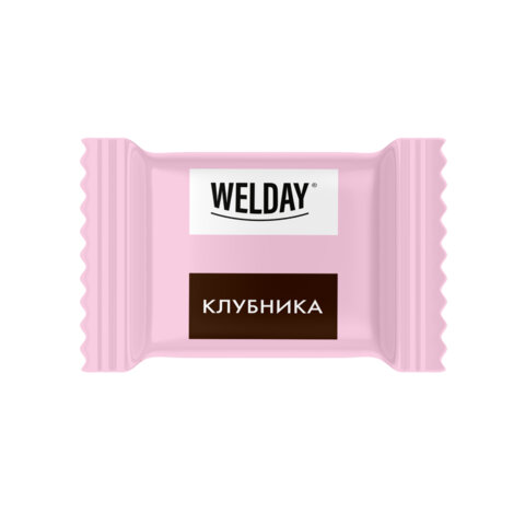 Шоколад порционный WELDAY (ВЭЛДЭЙ) Ассорти 6 вкусов, 810 г (54 плитки по 15 г), пакет, 622409