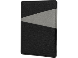 Картхолдер на 3 карты вертикальный «Favor», Цвет черный/серый