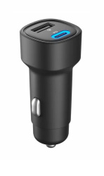 АЗУ 48W, Type-C +USB, PD, QC, black, OLMIO