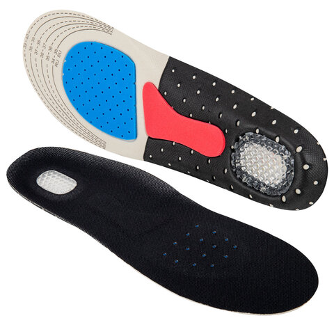 Стельки для обуви СПОРТИВНЫЕ, материал EVA SPORT, размер RU 34-39 / EU 35-40, с линиями выреза, SHEGRA (ШЕГРА), 700748