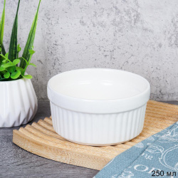 Кокотница 250 мл / DX0612-4 /уп 100/ белое