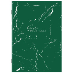 Тетрадь А4 96 л. ОФИСМАГ скоба, клетка, обложка картон, МРАМОР, 405636