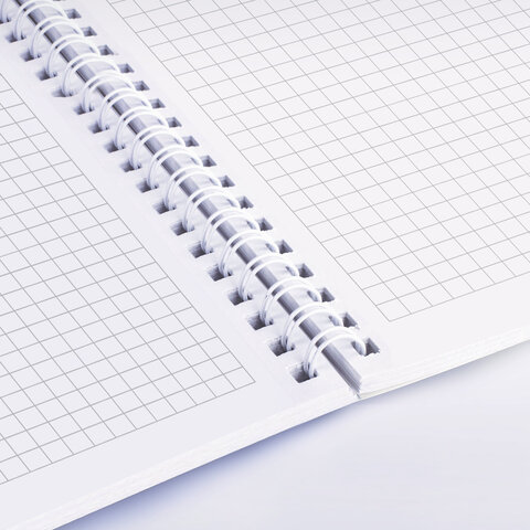 Тетради ДЭК А5 48 л. КОМПЛЕКТ 4 шт., BRAUBERG, гребень, клетка, 80 г/м2, SoftTouch, Minimal, 405579