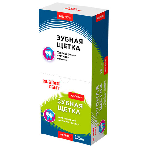 Зубная щетка жесткая, LAIMA DENT WHITENING, 609688