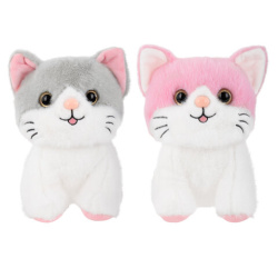 Игрушка мягкая "Котик", 23 см, ассорти 2 цвета, WOOZOO (ВУЗУ), 666778