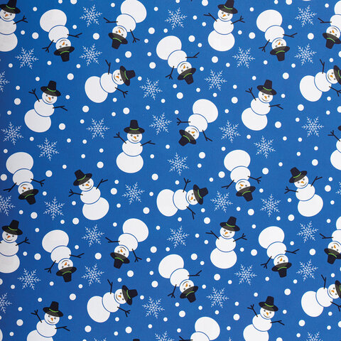 Бумага упаковочная новогодняя НАБОР 3 шт., "Snow Fun", 70х100 см, 3 дизайна, ЗОЛОТАЯ СКАЗКА, 592060