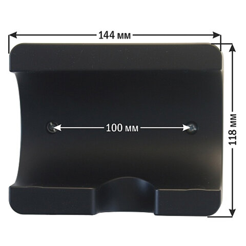 Фен для волос настенный KSITEX F-2000B JET, 2000 Вт, пластик, 2 скорости, 2 температурных режима, черный