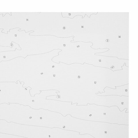 Картина по номерам 40х50 см, ОСТРОВ СОКРОВИЩ "Лунная ночь", на подрамнике, акрил, кисти, 663282