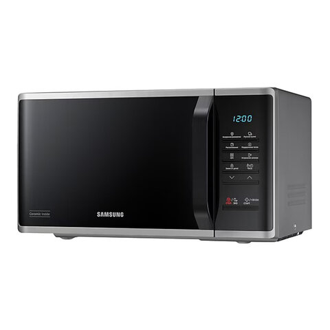Микроволновая печь SAMSUNG MS23K3513AS/BW, объем 23 л, мощность 800 Вт, механическое управление