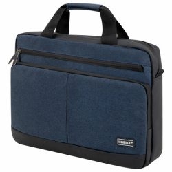 Сумка портфель HEIKKI FORWARD (ХЕЙКИ) с отделением для ноутбука 15,6", темно-синяя, 29х40х9 см, 272612