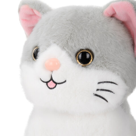 Игрушка мягкая "Котик", 23 см, ассорти 2 цвета, WOOZOO (ВУЗУ), 666778