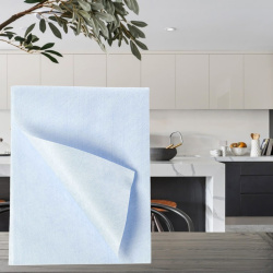 Салфетка нетканая микроволоконная 40*40 см, 60 гр/м², 10 шт., синяя