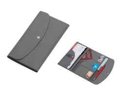 Дорожный органайзер на кнопке «Favor», Цвет серый