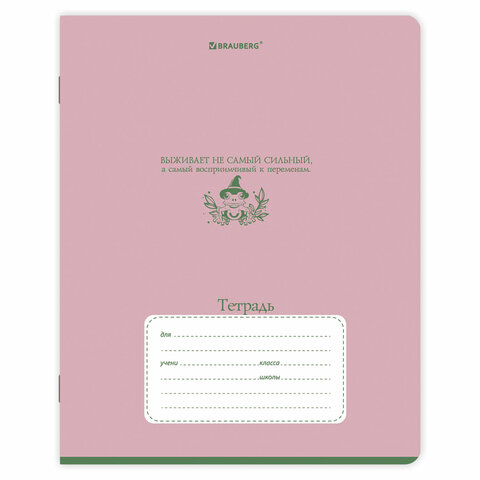 Тетради ДЭК 12 л., КОМПЛЕКТ 10 шт., BRAUBERG, косая линия, обложка картон, "PHRASES", 107328