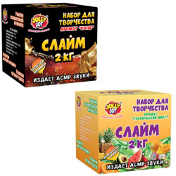 Слайм, набор "Сделай слайм", 2 кг слайма, АССОРТИ, 2 вида, JOLLY JOT (ДЖОЛЛИ ДЖОТ), 665987