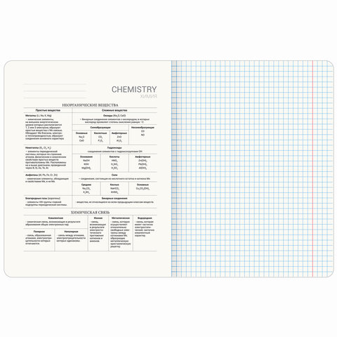 Тетрадь предметная "ANIME GIRLS" 48 л., матовая ламинация, ХИМИЯ, клетка, подсказ, BRAUBERG, 404757