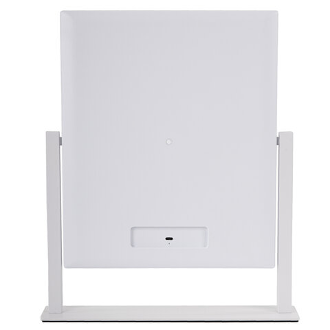 Зеркало для макияжа гримерное с подсветкой, 9 LED-ламп, 3 режима свечения, размер 25х30 см, работа от сети 220 V, цвет белый, BRABIX, 609335