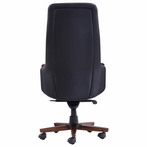 Кресло HAWASAN ''Desire EX-771'', мультиблок, дерево, натуральная кожа, черное, 532935