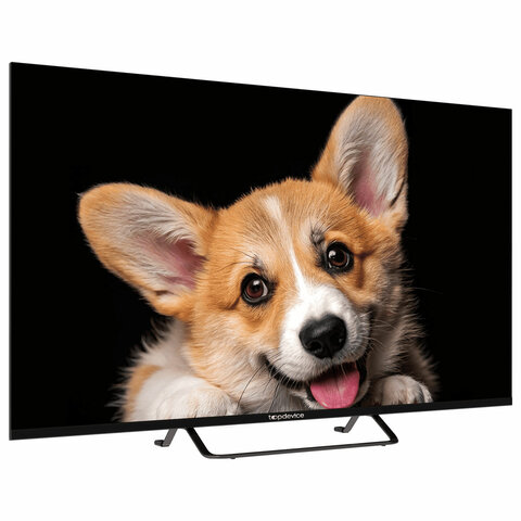Телевизор TOPDEVICE TDTV43CS03U_BK, 43'' (109 см), 3840x2160, 4K, 16:9, YaOS, Wi-Fi, Bluetooth, черный
