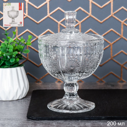 Сахарница 200 мл на ножке / LGR-102 /уп 36/