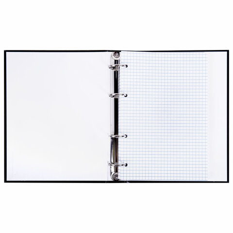 Тетрадь на кольцах А5 165х215 мм, 120 листов, твердый картон, клетка, BRAUBERG, "Dark", 404709