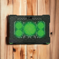 Охлаждающая подставка для ноутбука 17,3" CP1702 Greenice, 650 мА, 3,25 Вт, 4 вентилятора, 1200-2400 об/мин / Регулировка скорости вращения