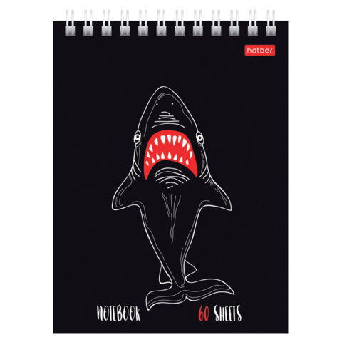 Блокнот МАЛЫЙ ФОРМАТ А6, 60 л., гребень, картон, клетка, HATBER, "Нескучные герои", 088310, 60Б6В1гр