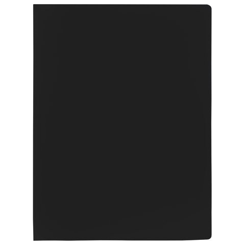 Папка на 2 кольцах STAFF, 21 мм, черная, до 170 листов, 0,5 мм, 225717