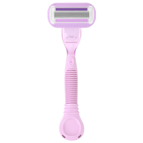 Бритвенный станок многоразовый женский, 4 лезвия, 2 кассеты, плавающая головка, X-ONE, 700018