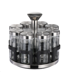 Набор для специй 8 предметов на подставке / J013 /уп 18/ нерж