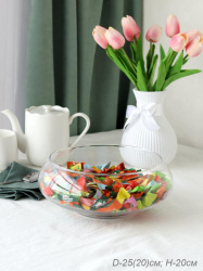 Ваза конфетница 20х10 см / H-25 /уп 24/755228