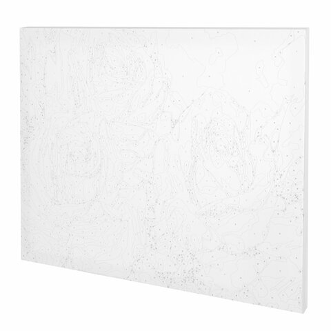 Картина по номерам 40х50 см, ОСТРОВ СОКРОВИЩ "Бело-розовые розы", на подрамнике, акрил, кисти,663286