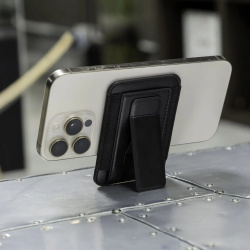 Картхолдер magsafe с подставкой для смартфона «Wally stand», Цвет черный