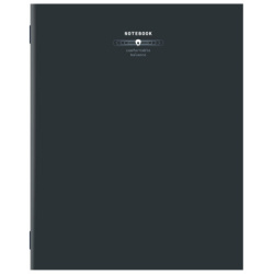 Тетрадь А5, 40 л., STAFF, скоба, клетка, офсет №2 ЭКОНОМ, обложка картон, ТЕМНАЯ, 405622