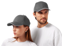 Бейсболка «Cancun», Цвет темно-серый, белый